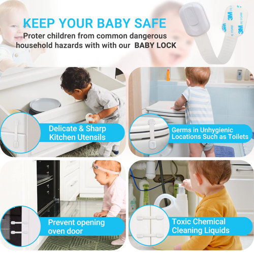 Babies Child Proof Cabinet Latches Lock 